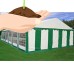 40'x20' PE Green/White Tent - Heavy Duty Wedding Canopy Carport Shelter - By DELTA Canopies   